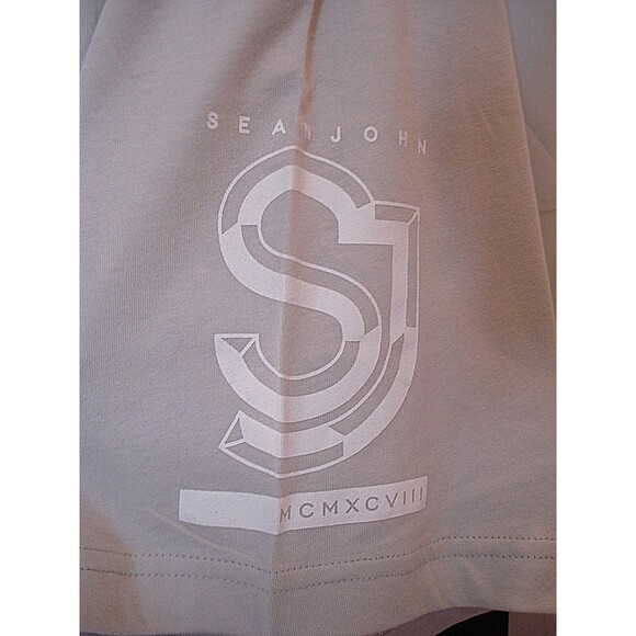 Sean John T Shirt Deadstock Color Block Black Beige Pullover NWT Mens Size 4XB - Picture 4 of 8